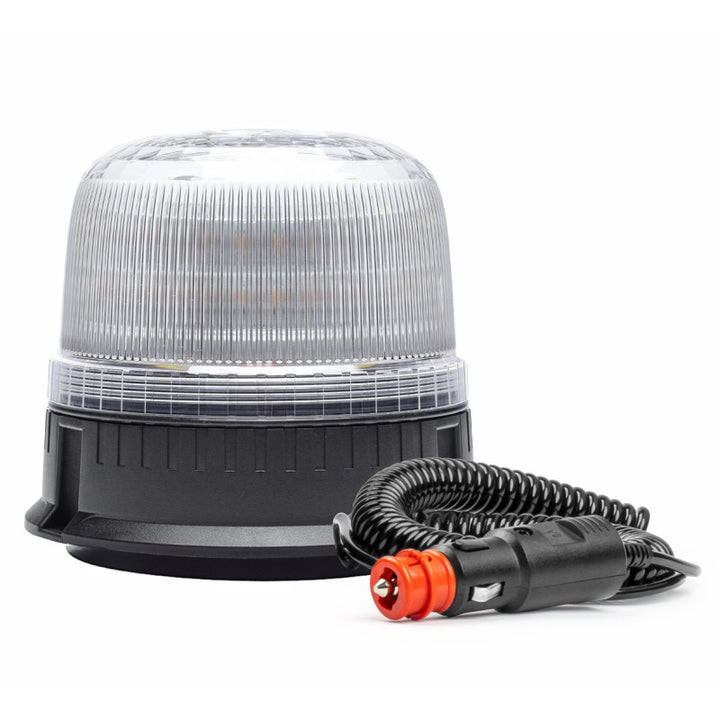 Lampa ostrzegawcza kogut LED białae światłona magnes do zapalniczki