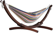 Vivere Hamak, Brązowy/Biały, 254 x 117 x 104 cm
