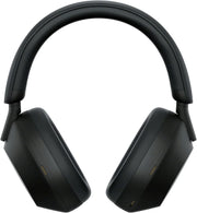 Sony WH-1000XM5 ANC Bezprzewodowe słuchawki nauszne z redukcją hałasu, Bluetooth, krystalicznie czystą jakością rozmów, Hi-Res, do 30 godzin pracy na baterii, szybkie ładowanie, Alexa i Asystent Google, iOS i Android - Czarne