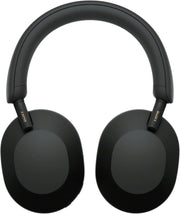 Sony WH-1000XM5 ANC Bezprzewodowe słuchawki nauszne z redukcją hałasu, Bluetooth, krystalicznie czystą jakością rozmów, Hi-Res, do 30 godzin pracy na baterii, szybkie ładowanie, Alexa i Asystent Google, iOS i Android - Czarne