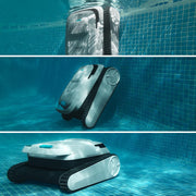 Robot sprzątający do basenu Cecotec Conga Pooldroid 5000 TotalClean Pearl, czyści dno, ściany i linię wodną. Powierzchnia do 100m2, maksymalne nachylenie 90º, systematyczne czyszczenie, czas pracy 100min, pojemność 4L