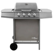 Grill gazowy 4-palnikowy srebrny Vidaxl
