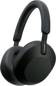Sony WH-1000XM5 ANC Bezprzewodowe słuchawki nauszne z redukcją hałasu, Bluetooth, krystalicznie czystą jakością rozmów, Hi-Res, do 30 godzin pracy na baterii, szybkie ładowanie, Alexa i Asystent Google, iOS i Android - Czarne