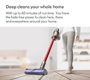 2026 Dyson V11 Extra Bezprzewodowy Odkurzacz Pionowy – Do 60 minut pracy – Wykończenie niklowo-czerwone