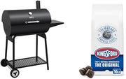 2026 Royal Gourmet CC1830 30-calowy grill węglowy ze składanym stolikiem bocznym, grill zewnętrzny z rusztem o powierzchni 4045 cm² do ogrodu, na patio i imprezy, czarny