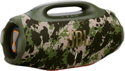 JBL Boombox 4, przenośny głośnik Bluetooth, dźwięk JBL Pro, wzmocnienie dźwięku AI, wodoodporność i pyłoszczelność IP68, 34 godziny pracy na baterii, Auracast, 2 ustawienia wzmocnienia basów, czarny