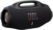JBL Boombox 4, przenośny głośnik Bluetooth, dźwięk JBL Pro, wzmocnienie dźwięku AI, wodoodporność i pyłoszczelność IP68, 34 godziny pracy na baterii, Auracast, 2 ustawienia wzmocnienia basów, czarny