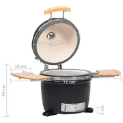 Grill ceramiczny Kamado Barbacoa 44 cm VidaXL