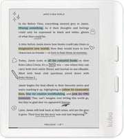 Czytnik e-booków Kobo Libra Colour | 7-calowy wyświetlacz E Ink Kaleido™ 3 | Regulowana temperatura barwowa i jasność | Redukcja niebieskiego światła | E-booki i audiobooki | Pamięć 32 GB | Wodoodporny | Biały