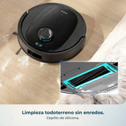 Robot sprzątający Cecotec z funkcją mopowania, stacją samoczyszczącą i sztuczną inteligencją Conga Y80 X-Treme. Nawigacja laserowa i sztuczna inteligencja, 13000 Pa, baza 2,5 l, autonomiczna praca do 220 m², sterowanie aplikacją 3.0
