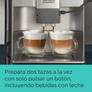 Siemens – Ekspres automatyczny EQ6 plus s500, aromaDouble Shot, autoMilk Clean, ceramDrive, Display CoffeeSelect, Czarny/Inox, TE655203RW
