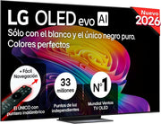 LG OLED65C54LA - Telewizor 65", OLED EVO 4K, Smart TV AI C5, WebOS 25, Super Upscaling, Dolby Vision i Dolby Atmos, AMD FreeSync, Alexa/Asystent Google, Czarny