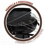 Przenośny Grill Węglowy Barbacoa Aktive