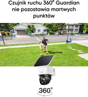 eufy Security SoloCam S340 Podwójna kamera słoneczna, zewnętrzna kamera monitoringu bezprzewodowa, domowa kamera bezpieczeństwa 3K, widok 360°, Wi-Fi 2,4 GHz, bez opłat miesięcznych