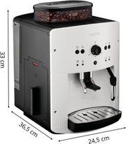 Krups Arabica Picto Ea8105 Ekspres do Kawy, Biały/Czarny, 1450 WW 230 VV