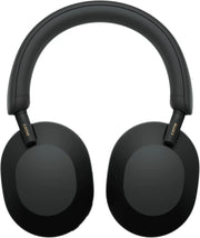 Sony WH-1000XM5 ANC Bezprzewodowe słuchawki nauszne z redukcją hałasu, Bluetooth, krystalicznie czystą jakością rozmów, Hi-Res, do 30 godzin pracy na baterii, szybkie ładowanie, Alexa i Asystent Google, iOS i Android - Czarne
