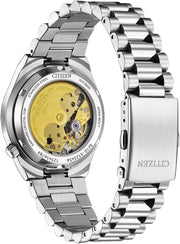 Zegarek damski Citizen Automatic z bransoletą ze stali nierdzewnej, 37 mm, szkło szafirowe, data, błękitny lód, NJ0200 w różnych wariantach