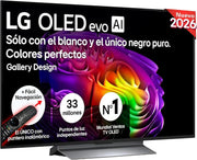 LG OLED65C54LA - Telewizor 65", OLED EVO 4K, Smart TV AI C5, WebOS 25, Super Upscaling, Dolby Vision i Dolby Atmos, AMD FreeSync, Alexa/Asystent Google, Czarny