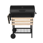 Grill węglowy i wędzarnia Red Deco Outdoor Kentucky czarny