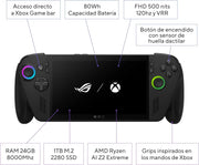 ASUS ROG Ally X - Konsola przenośna do gier 7" Full HD 120Hz (AMD Ryzen AI Z2 Extreme, 24GB RAM, 1TB SSD, Bateria 80Wh, Windows 11, Otrzymaj 3 miesiące darmowego Game Pass Premium) - Kolor Czarny