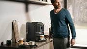 Siemens EQ300 TF301E19 automatyczny ekspres do kawy, spieniacz do mleka, ceramiczny mechanizm mielący, funkcja OneTouch, 1300 W, kolor czarny