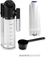 De'Longhi Wspaniały Evo Next ECAM312.80.TB, automatyczny ekspres do kawy z mlekiem, ekspres do kawy i cappuccino z intuicyjnym wyświetlaczem dotykowym, 1450 W, czarny/tytanowy
