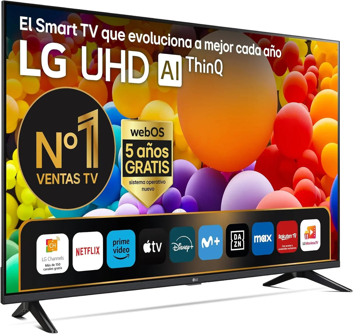 65UT73006LA 65 ",UHD 4K, Seria UT73, Smart TV, WebOS24, Procesor a5, HDR10, Dolby Digital Plus, SmartTV, 3840x2160, Czarny