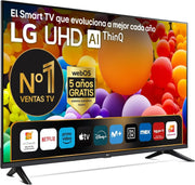 65UT73006LA 65 ",UHD 4K, Seria UT73, Smart TV, WebOS24, Procesor a5, HDR10, Dolby Digital Plus, SmartTV, 3840x2160, Czarny