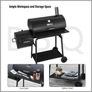 2026 Royal Gourmet CC1830F 30" grill węglowy z boczną wędzarnią