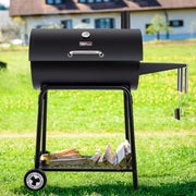 2026 Royal Gourmet CC1830 30-calowy grill węglowy ze składanym stolikiem bocznym, grill zewnętrzny z rusztem o powierzchni 4045 cm² do ogrodu, na patio i imprezy, czarny