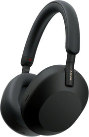 Sony WH-1000XM5 ANC Bezprzewodowe słuchawki nauszne z redukcją hałasu, Bluetooth, krystalicznie czystą jakością rozmów, Hi-Res, do 30 godzin pracy na baterii, szybkie ładowanie, Alexa i Asystent Google, iOS i Android - Czarne