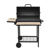 Grill węglowy i wędzarnia Red Deco Outdoor Kentucky czarny
