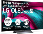 LG OLED65C54LA - Telewizor 65", OLED EVO 4K, Smart TV AI C5, WebOS 25, Super Upscaling, Dolby Vision i Dolby Atmos, AMD FreeSync, Alexa/Asystent Google, Czarny