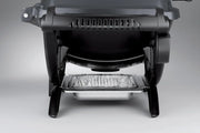 Weber Q1400 Elektryczny Grill, powierzchnia grillowania 43 x 32 cm, przenośny BBQ Grill,2-częściowy żeliwny ruszt pokryty emalią porcelanową, pokrywa i obudowa aluminiowa - Ciemnoszary (52020079)