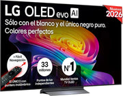 LG OLED65C54LA - Telewizor 65", OLED EVO 4K, Smart TV AI C5, WebOS 25, Super Upscaling, Dolby Vision i Dolby Atmos, AMD FreeSync, Alexa/Asystent Google, Czarny