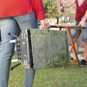 Składany Grill Węglowy Ze Stali Nierdzewnej Innovagoods Stal Nierdzewna Stal