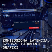 WD SN850X 4TB M.2 2280 PCIe Gen4 NVMe Gaming SSD do 7300 MB/s prędkość odczytu