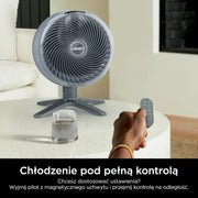 Shark FlexBreeze TableMate Akumulatorowy wentylator wewnętrzno-zewnętrzny, do 24 godz. pracy, wydajne chłodzenie, zasięg 20 m, cichy, 5 prędkości, oscylacja, zdalne sterowanie, zimna mgiełka, FA150EU