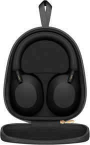 Sony WH-1000XM5 ANC Bezprzewodowe słuchawki nauszne z redukcją hałasu, Bluetooth, krystalicznie czystą jakością rozmów, Hi-Res, do 30 godzin pracy na baterii, szybkie ładowanie, Alexa i Asystent Google, iOS i Android - Czarne