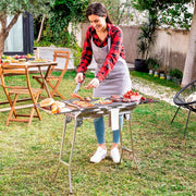 Składany Grill Węglowy Ze Stali Nierdzewnej Innovagoods Stal Nierdzewna Stal