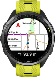 Smartwatch Garmin Forerunner 965 dla biegaczy | 23 dni pracy na baterii w trybie smartwatcha z kolorowym wyświetlaczem i ekranem dotykowym Amoled | Wbudowane mapy i wskaźniki treningowe
