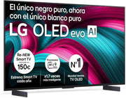 LG OLED65C54LA - Telewizor 65", OLED EVO 4K, Smart TV AI C5, WebOS 25, Super Upscaling, Dolby Vision i Dolby Atmos, AMD FreeSync, Alexa/Asystent Google, Czarny