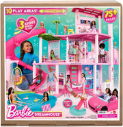 Barbie Dreamhouse 2023 3-piętrowy domek dla lalek z ponad 75 meblami i akcesoriami, od 3 lat (Mattel HMX10)