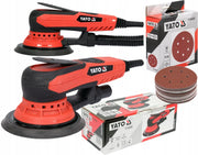 ORBITAL SANDER 150MM 350W WITH SPEED CONTROL + P120 DISCS 50 pcs. YATO