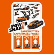 WORX WG584E Dmuchawa do liści 40V (220V) 145km/h, 40 V