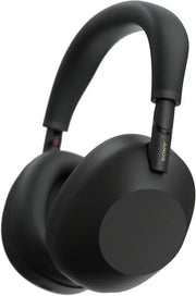 Słuchawki bezprzewodowe Bluetooth Sony WH-1000XM6 Luxury z redukcją szumów, dźwiękiem wysokiej rozdzielczości, wygodną, składaną konstrukcją, trwałym etui, 30 godzinami pracy baterii, iOS i Android, kolor czarny