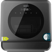 Zmywarka kompaktowa Cecotec Bolero Aguazero 1150 Dark, 3 komplety, niskie zużycie, 6 programów, panel dotykowy, funkcje takie jak długie przechowywanie i opóźniony start, ciemny inox