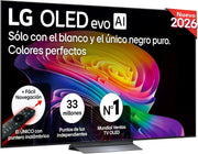 LG OLED65C54LA - Telewizor 65", OLED EVO 4K, Smart TV AI C5, WebOS 25, Super Upscaling, Dolby Vision i Dolby Atmos, AMD FreeSync, Alexa/Asystent Google, Czarny