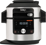 Ninja Foodi MAX Multi Cooker ze Smart pokrywką, 7,5 l, 14 funkcji gotowania, frytkownica beztłuszczowa, szybkowar, wolnowar, grill i więcej, zawiera sondę, ze stali nierdzewnej, OL750EU
