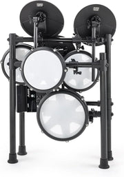 Alesis Nitro Max Kit – Elektroniczna perkusja z cichymi naciągami siateczkowymi, dwustrefowym padem werbla 10", Bluetooth, 440+ autentycznych brzmień, lekcjami Drumeo, USB MIDI, pedałem stopy